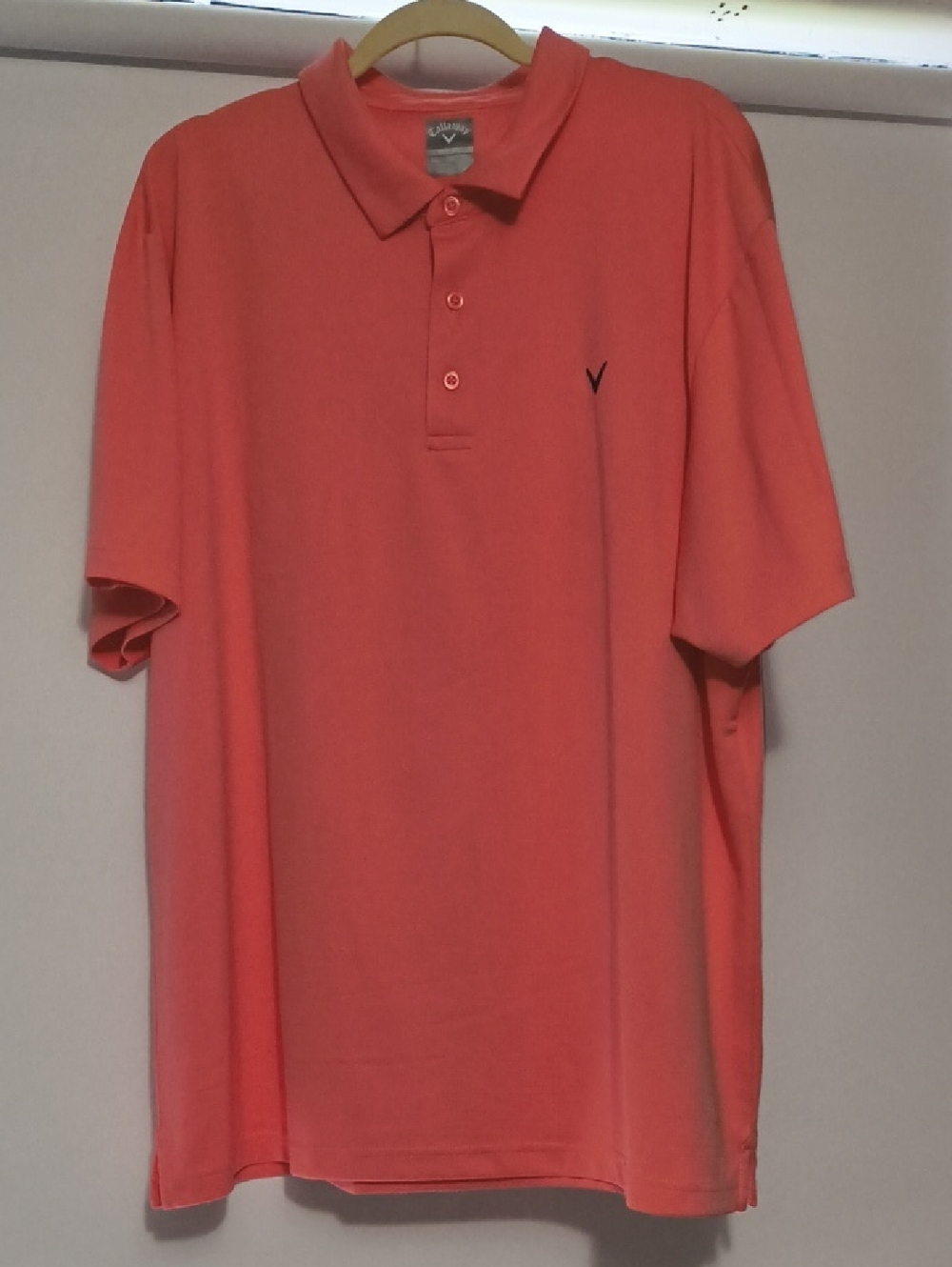 Callaway Men's Coral-Orange Polo Shirt